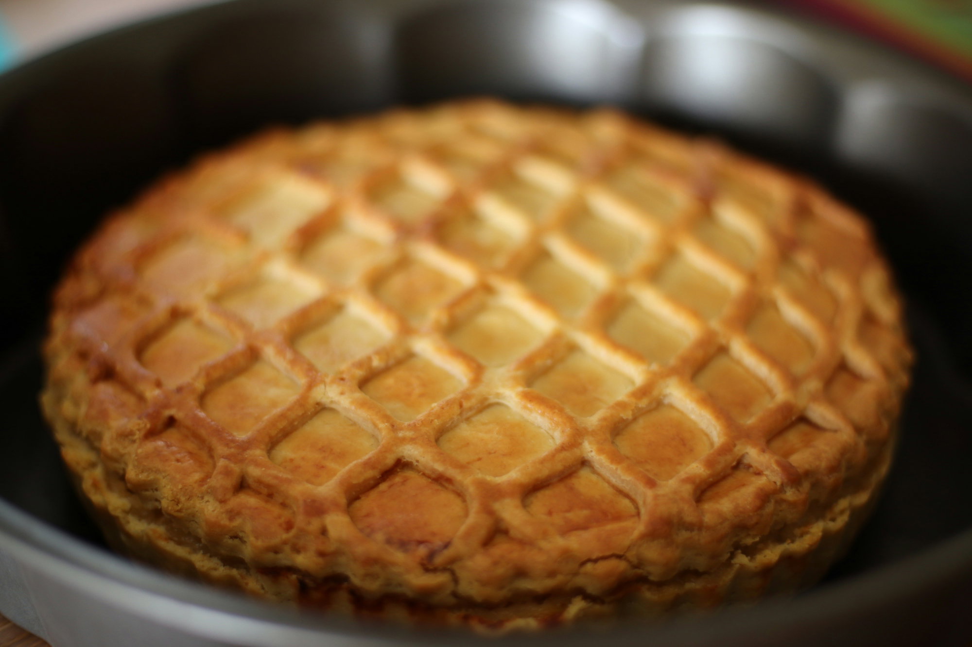 brown-pie-on-white-ceramic-plate.jpg brown pie on white ceramic plate